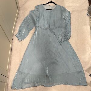 Elegant Light Blue Long Dress
